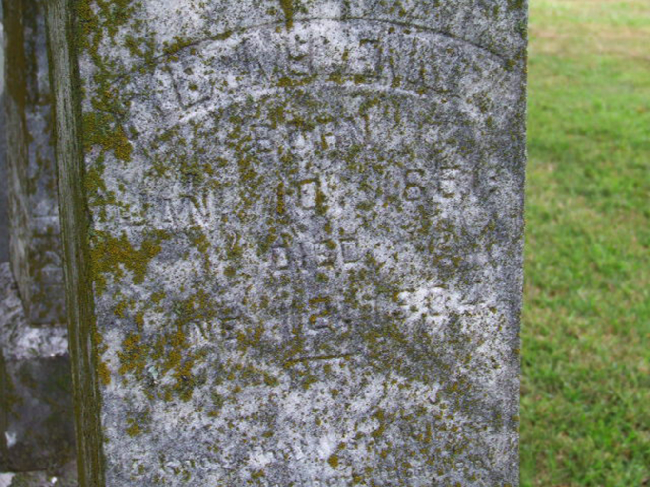 Photo of headstones/F B (Frank Benjamin) McLennan d1904 hdstn Clopton cem TN